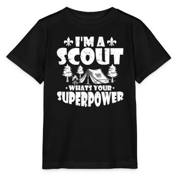 Boy Scout Funny - Stanley/Stella MINI CREATOR Kids’ T-Shirt - black - Front - Mikhail (115cm)