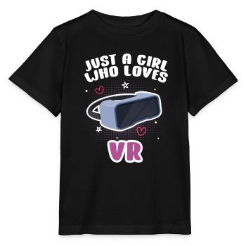 Virtual Reality VR Geschenk - Stanley/Stella Kinder T-Shirt MINI CREATOR  - Schwarz - Vorne - Mikhail (115cm)