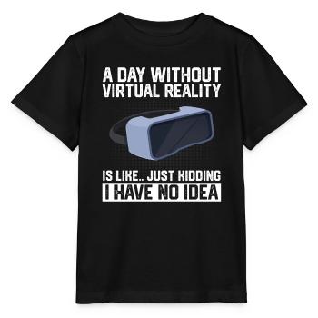 Cadeau VR de réalité virtuelle - T-shirt bio MINI CREATOR Stanley/Stella Enfant - noir - Devant - Mikhail (115cm)