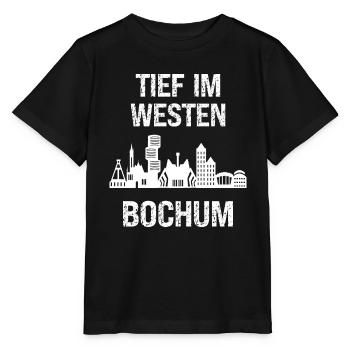 Au cœur de l’ouest Bochum Pott Charbon de la Ruhr Région de la Ruhr - T-shirt bio MINI CREATOR Stanley/Stella Enfant - noir - Devant - Mikhail (115cm)