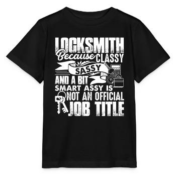 Locksmith Locksmith Job Title - Stanley/Stella MINI CREATOR Kids’ T-Shirt - black - Front - Mikhail (115cm)