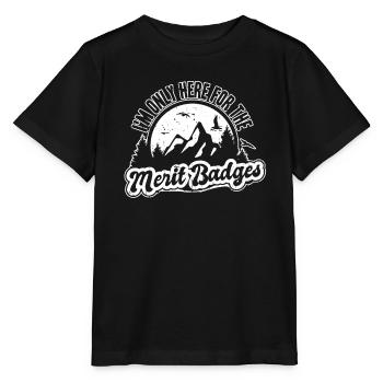 Pfadfinder Abzeichen - Stanley/Stella Kinder T-Shirt MINI CREATOR  - Schwarz - Vorne - Mikhail (115cm)