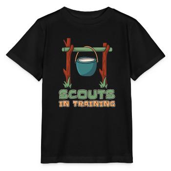 Pfadfinder Ausbildung - Stanley/Stella Kinder T-Shirt MINI CREATOR  - Schwarz - Vorne - Mikhail (115cm)