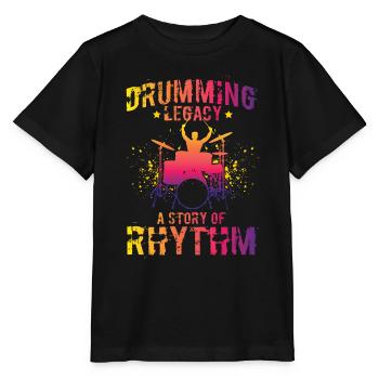 Drummers Drummers Drummers Drummers - Stanley/Stella MINI CREATOR Kids’ T-Shirt - black - Front - Mikhail (115cm)