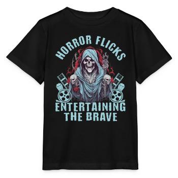 Zombie Horror Horror Film Festival + Halloween - Stanley/Stella MINI CREATOR Kids’ T-Shirt - black - Front - Mikhail (115cm)