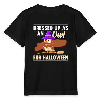 Birds Of Prey Owlet Dressed Up As An Owl For Hello - Stanley/Stella MINI CREATOR Kids’ T-Shirt - black - Front - Mikhail (115cm)