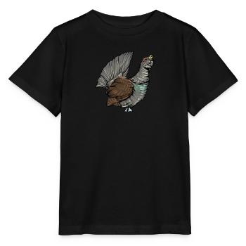 Capercaillie I Poulet Motif de grand tétras pour chasseur - T-shirt bio MINI CREATOR Stanley/Stella Enfant - noir - Devant - Mikhail (115cm)