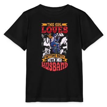 Dirt Bike Dirt Bike Riding Motocross Dirt Biking - Stanley/Stella MINI CREATOR Kids’ T-Shirt - black - Front - Mikhail (115cm)