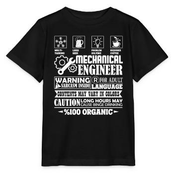 Mechanical Engineer Mechanical Engineer Jobs - Stanley/Stella MINI CREATOR Kids’ T-Shirt - black - Front - Mikhail (115cm)