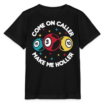 Bingo Bingo Spieler Altenheim Bingo Party - Stanley/Stella Kinder T-Shirt MINI CREATOR  - Schwarz - Vorne - Mikhail (115cm)