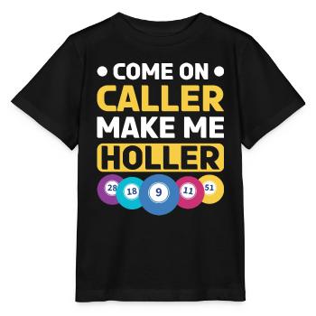 Bingo Bingo Spieler Altenheim Bingo Party - Stanley/Stella Kinder T-Shirt MINI CREATOR  - Schwarz - Vorne - Mikhail (115cm)