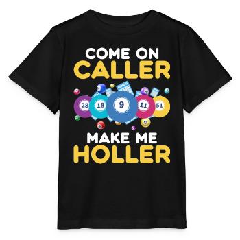 Bingo Bingo Spieler Altenheim Bingo Party - Stanley/Stella Kinder T-Shirt MINI CREATOR  - Schwarz - Vorne - Mikhail (115cm)