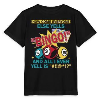 Bingo Bingo Spieler Altenheim Bingo Party - Stanley/Stella Kinder T-Shirt MINI CREATOR  - Schwarz - Vorne - Mikhail (115cm)