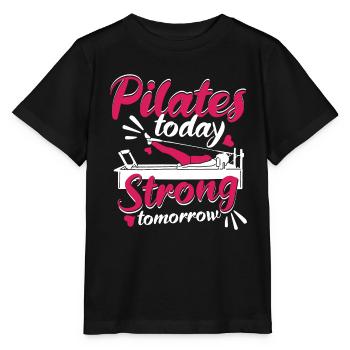 Pilates Pilates-Training Fitness - Stanley/Stella Kinder T-Shirt MINI CREATOR  - Schwarz - Vorne - Mikhail (115cm)