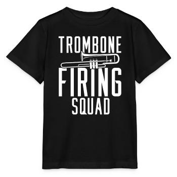 fanfare, trombone, escouade, fanfare, trombone - T-shirt bio MINI CREATOR Stanley/Stella Enfant - noir - Devant - Mikhail (115cm)