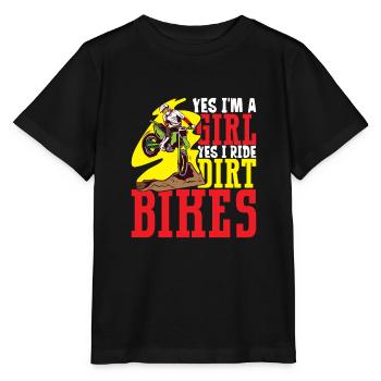 Dirt Bike Dirt Bike Riding Motocross Dirt Biking - T-shirt bio MINI CREATOR Stanley/Stella Enfant - noir - Devant - Mikhail (115cm)