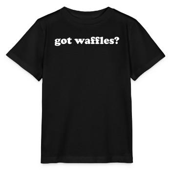 Vous avez des gaufres - T-shirt bio MINI CREATOR Stanley/Stella Enfant - noir - Devant - Mikhail (115cm)