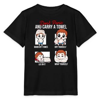 Towel Holiday Holiday - Stanley/Stella MINI CREATOR Kids’ T-Shirt - black - Front - Mikhail (115cm)