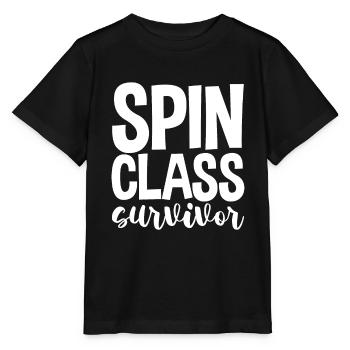 Spin Class Survivor - Stanley/Stella MINI CREATOR Kids’ T-Shirt - black - Front - Mikhail (115cm)