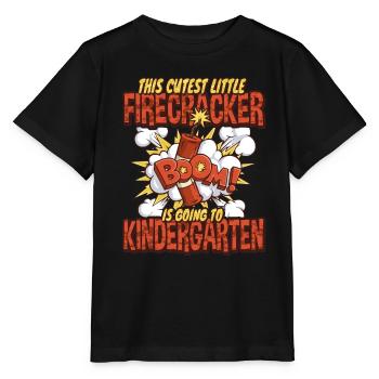 Süßeste Kinder Feuerwerk Kindergarten - Stanley/Stella Kinder T-Shirt MINI CREATOR  - Schwarz - Vorne - Mikhail (115cm)