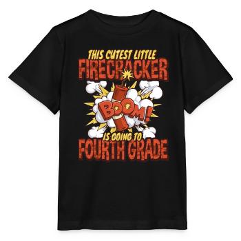 Süßeste Kinder Feuerwerk vierte Klasse - Stanley/Stella Kinder T-Shirt MINI CREATOR  - Schwarz - Vorne - Mikhail (115cm)
