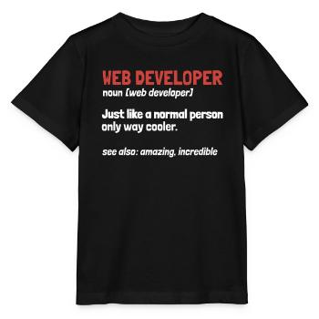 Web Developer Web Developer Definition - Stanley/Stella MINI CREATOR Kids’ T-Shirt - black - Front - Mikhail (115cm)