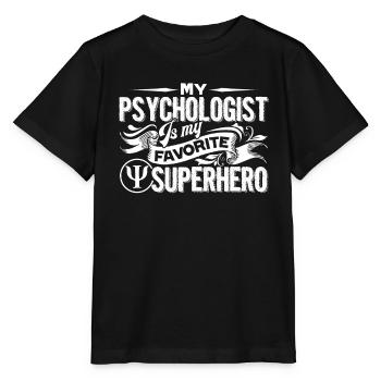 Psychologist Psychologist Is My Superhero - Stanley/Stella MINI CREATOR Kids’ T-Shirt - black - Front - Mikhail (115cm)