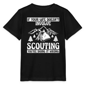 Boy Scout Funny - Stanley/Stella MINI CREATOR Kids’ T-Shirt - black - Front - Mikhail (115cm)