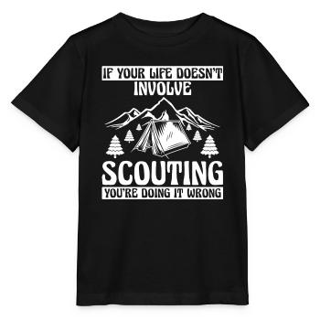 Boy Scout Funny - Stanley/Stella MINI CREATOR Kids’ T-Shirt - black - Front - Mikhail (115cm)