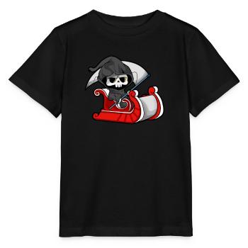 La Faucheuse - T-shirt bio MINI CREATOR Stanley/Stella Enfant - noir - Devant - Mikhail (115cm)