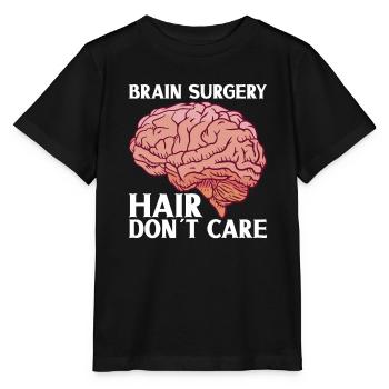 Brain Surgery Joke Brain Surgery Awareness Gift - Stanley/Stella MINI CREATOR Kids’ T-Shirt - black - Front - Mikhail (115cm)