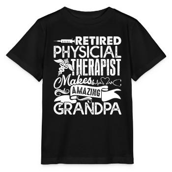 Physical Therapist Retired Physical Therapist - Stanley/Stella MINI CREATOR Kids’ T-Shirt - black - Front - Mikhail (115cm)