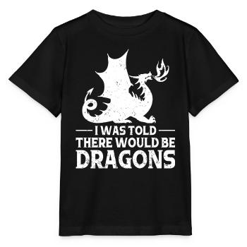 Drache Drachen Design Fabelwesen Phantasie - Stanley/Stella Kinder T-Shirt MINI CREATOR  - Schwarz - Vorne - Mikhail (115cm)