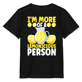 Limonade Limonadenstand - Stanley/Stella Kinder T-Shirt MINI CREATOR  - Schwarz - Vorne - Mikhail (115cm)
