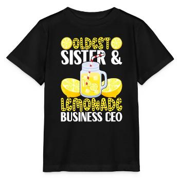 Limonade Limonadenstand - Stanley/Stella Kinder T-Shirt MINI CREATOR  - Schwarz - Vorne - Mikhail (115cm)
