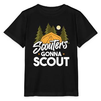 Boy Scout Funny - Stanley/Stella MINI CREATOR Kids’ T-Shirt - black - Front - Mikhail (115cm)