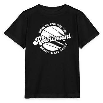 Pension de retraite des pensionnés - T-shirt bio MINI CREATOR Stanley/Stella Enfant - noir - Devant - Mikhail (115cm)