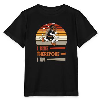 Plongeur plongeur commercial Plongée - T-shirt bio MINI CREATOR Stanley/Stella Enfant - noir - Devant - Mikhail (115cm)