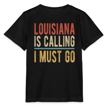 Louisiana Ruft Ich Muss Gehen - Stanley/Stella Kinder T-Shirt MINI CREATOR  - Schwarz - Vorne - Mikhail (115cm)