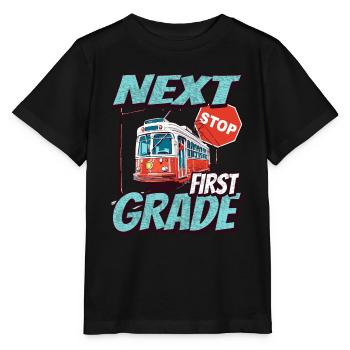 Nearest stop: First Class - Kids - Stanley/Stella MINI CREATOR Kids’ T-Shirt - black - Front - Mikhail (115cm)