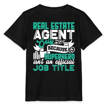 Real Estate Real Estate Agent Job Title - Stanley/Stella MINI CREATOR Kids’ T-Shirt - black - Front - Mikhail (115cm)