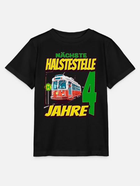 Ich Bin 4 Straßenbahnen - Straßenbahn - Stanley/Stella Kinder T-Shirt MINI CREATOR  - Schwarz