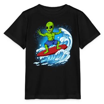 Wave surfers Surfers Surfers - Stanley/Stella MINI CREATOR Kids’ T-Shirt - black - Front - Mikhail (115cm)