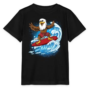 Wave surfers Surfers Surfers - Stanley/Stella MINI CREATOR Kids’ T-Shirt - black - Front - Mikhail (115cm)