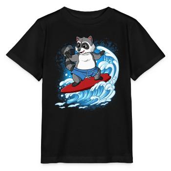Wave surfers Surfers Surfers - Stanley/Stella MINI CREATOR Kids’ T-Shirt - black - Front - Mikhail (115cm)