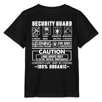 Security Guard Security Guard Solve Problems - Stanley/Stella MINI CREATOR Kids’ T-Shirt - black - Front - Mikhail (115cm)