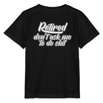 Pensioner pension - Stanley/Stella MINI CREATOR Kids’ T-Shirt - black - Front - Mikhail (115cm)