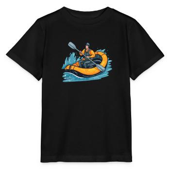 Rafting - T-shirt bio MINI CREATOR Stanley/Stella Enfant - noir - Devant - Mikhail (115cm)