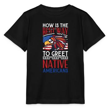 Aborigènes indiens Histoire des peuples autochtones - T-shirt bio MINI CREATOR Stanley/Stella Enfant - noir - Devant - Mikhail (115cm)