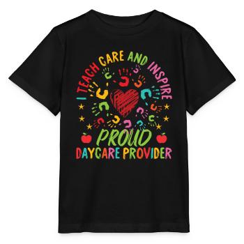 Proud Daycare Provider - Stanley/Stella MINI CREATOR Kids’ T-Shirt - black - Front - Mikhail (115cm)